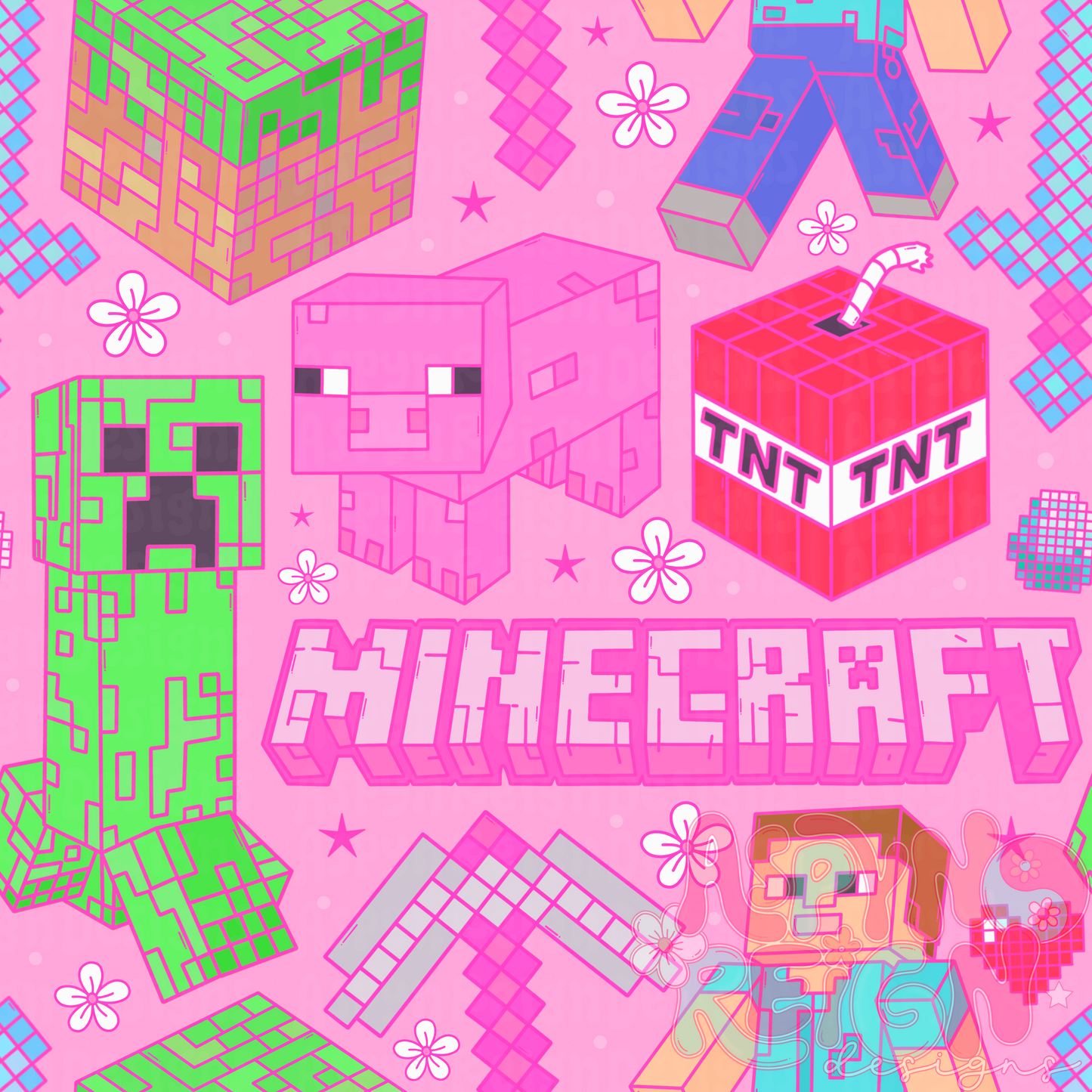 Girly MC | Pink Background