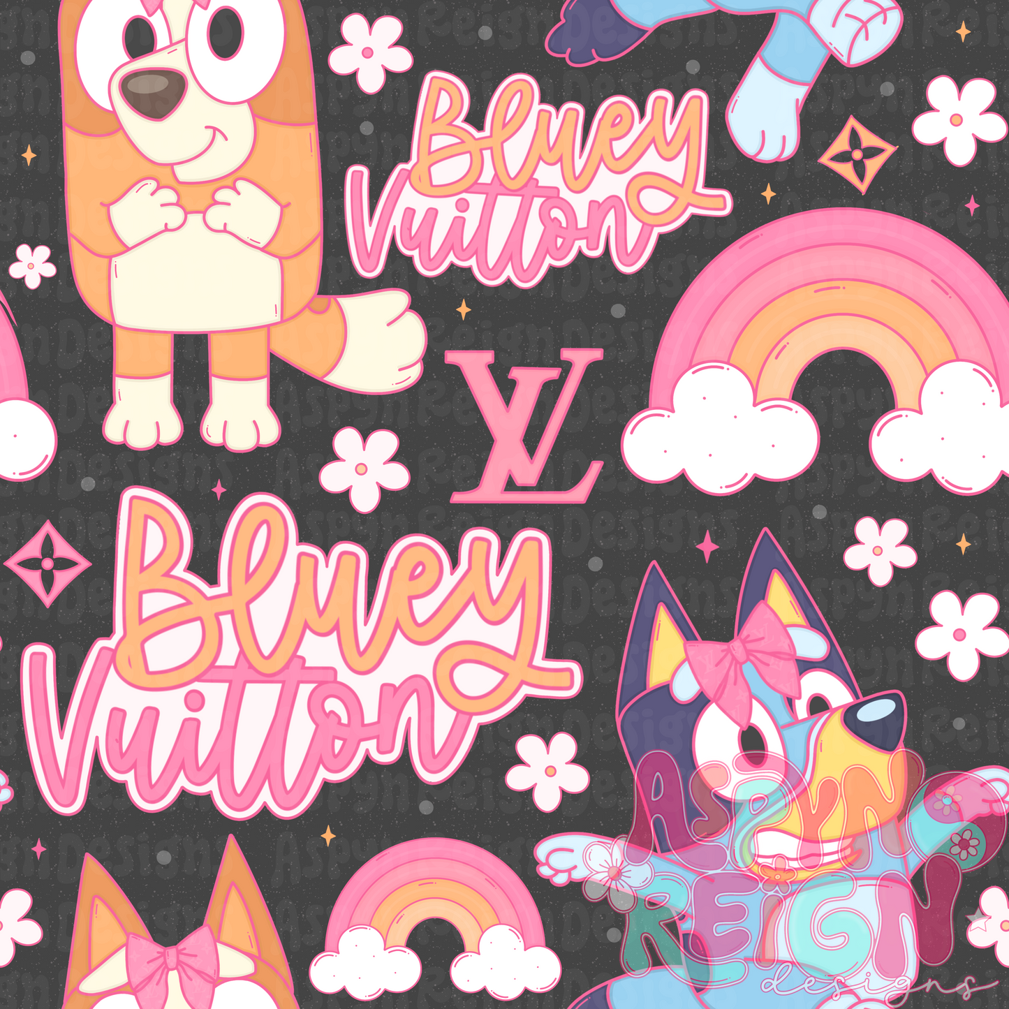 Boujee Heeler | Black Background