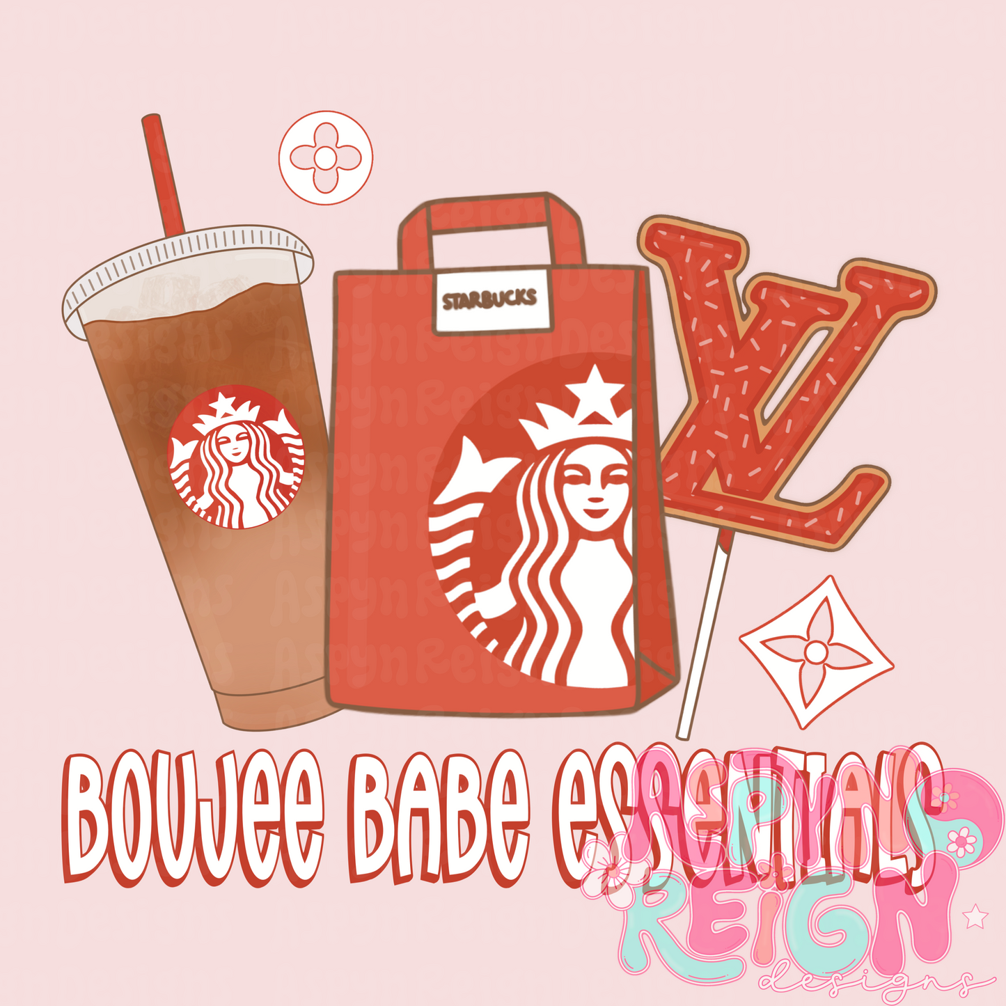 Boujee Coffee - Red | PNG