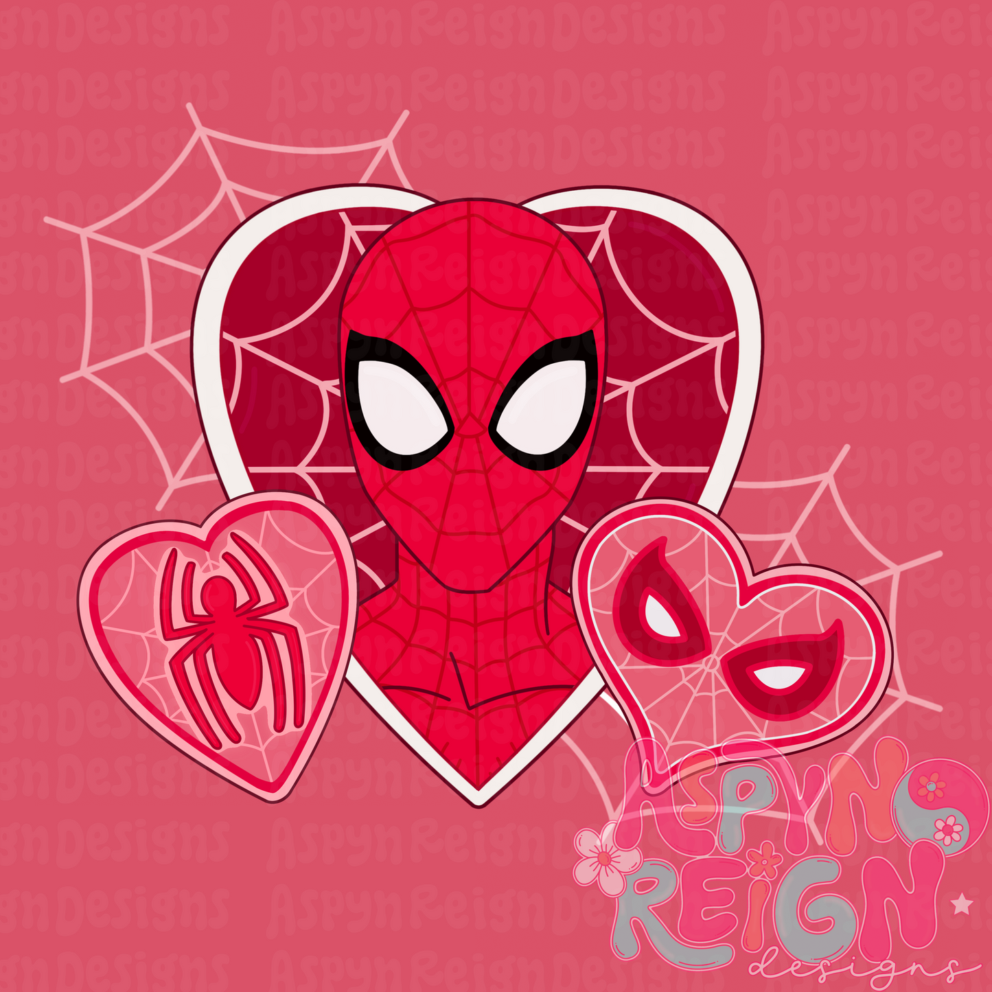 Caught in Your Web Red | PNG