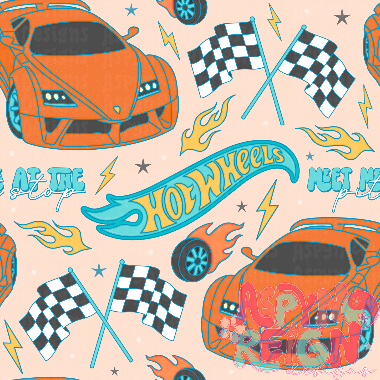Race Cars | Tan Background