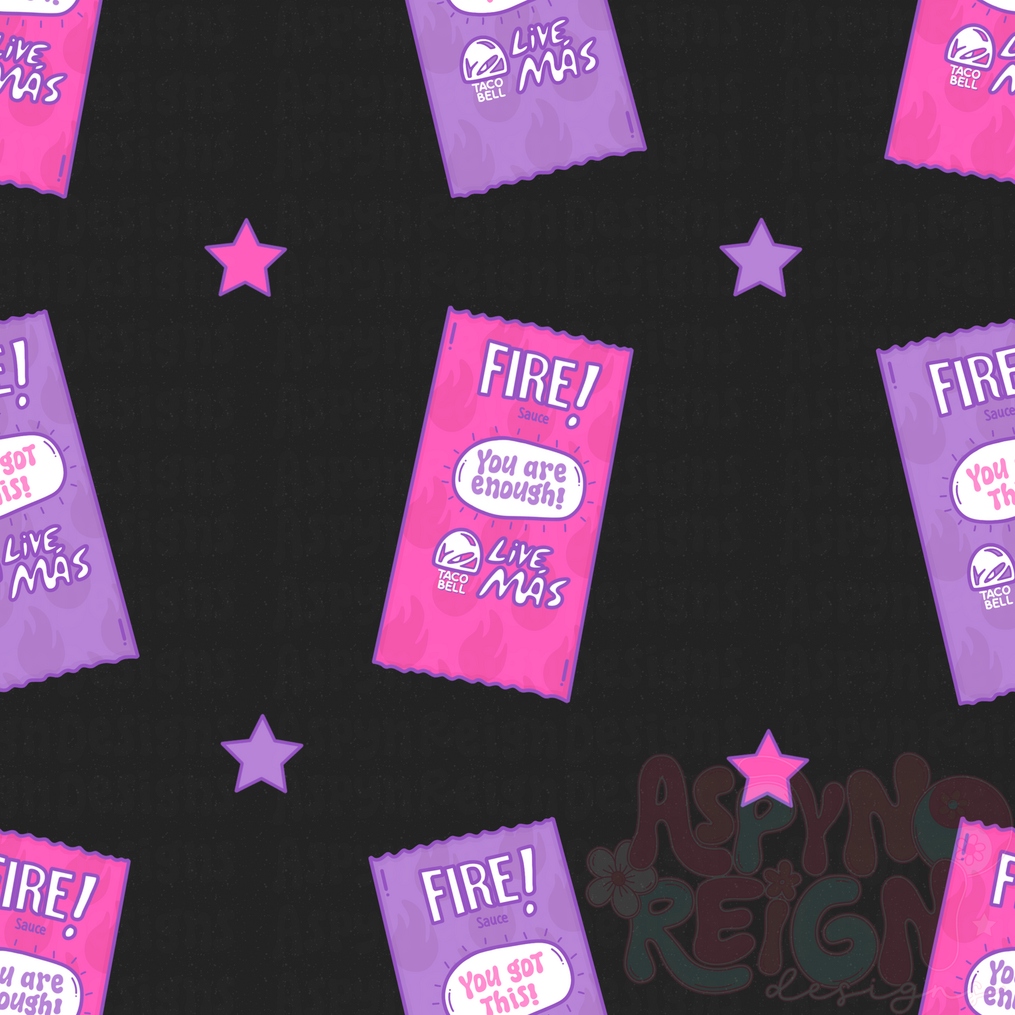 Sauce Packets | Black Background