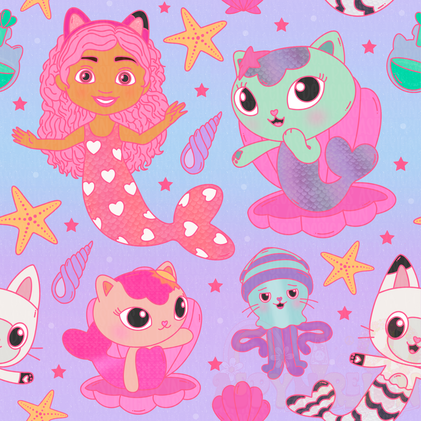 Mermaid GD | Ombré Background