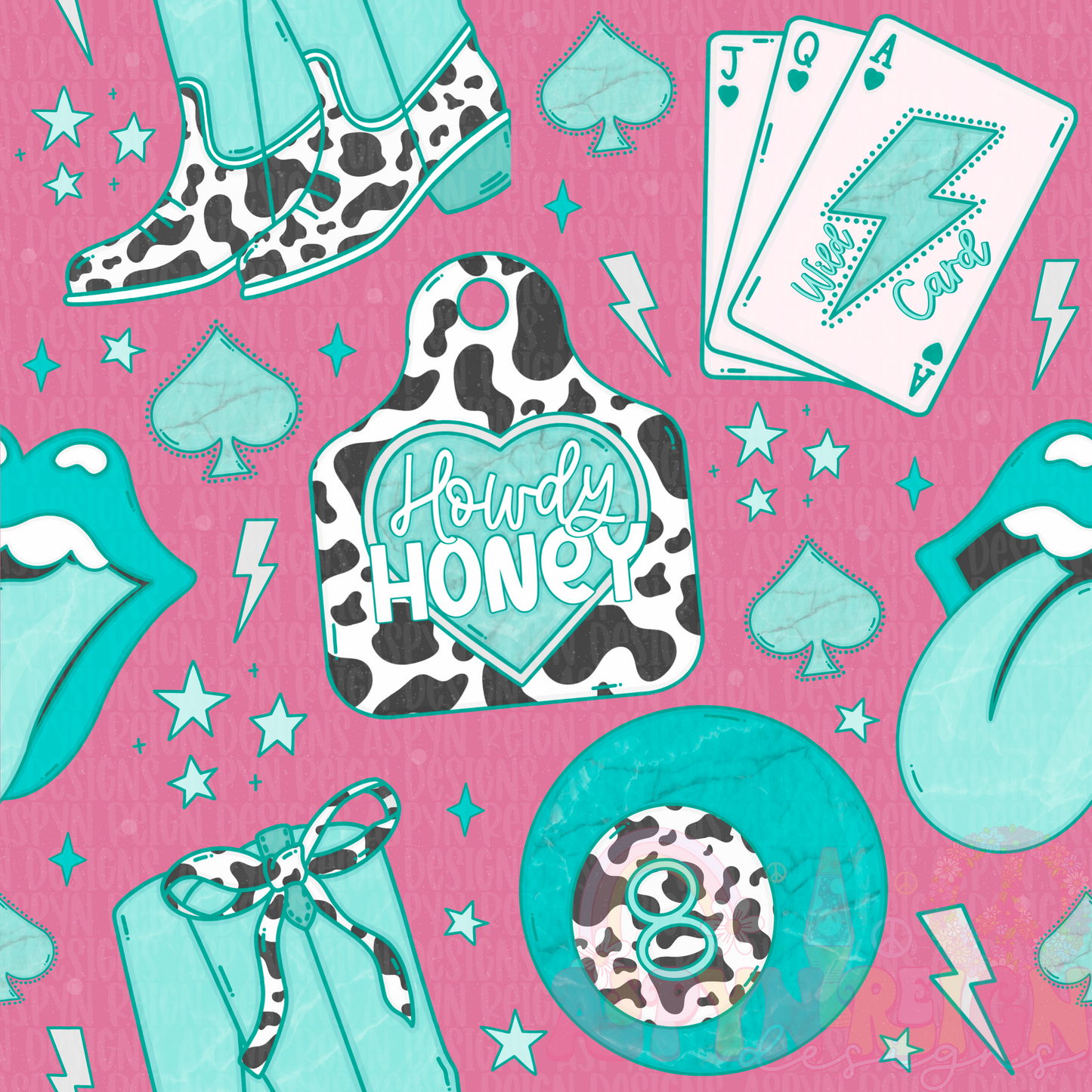 Non Boujee Cowgirl | Pink Background