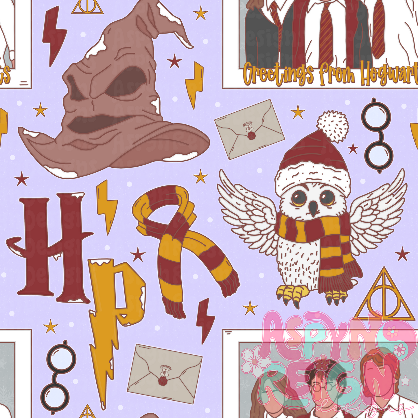 HP | Lavender Background