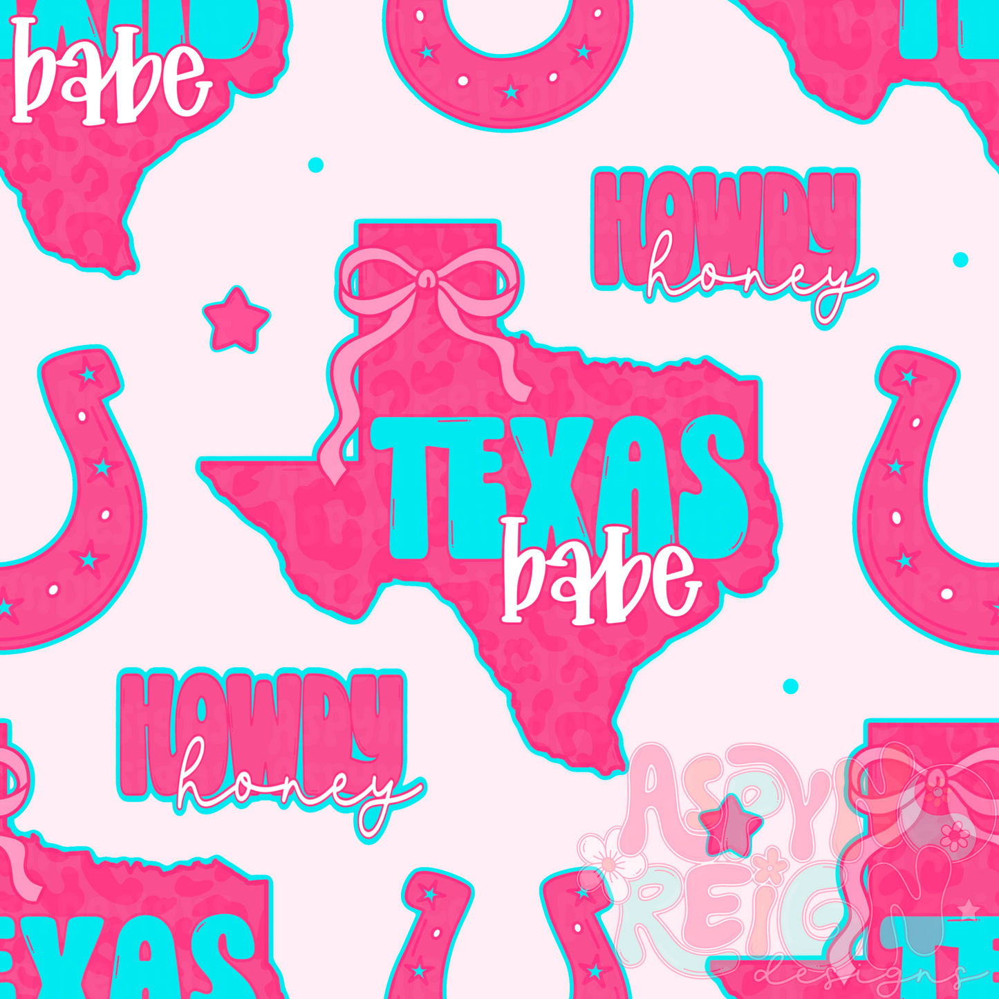 Pink Texas Babe | Light Pink Background