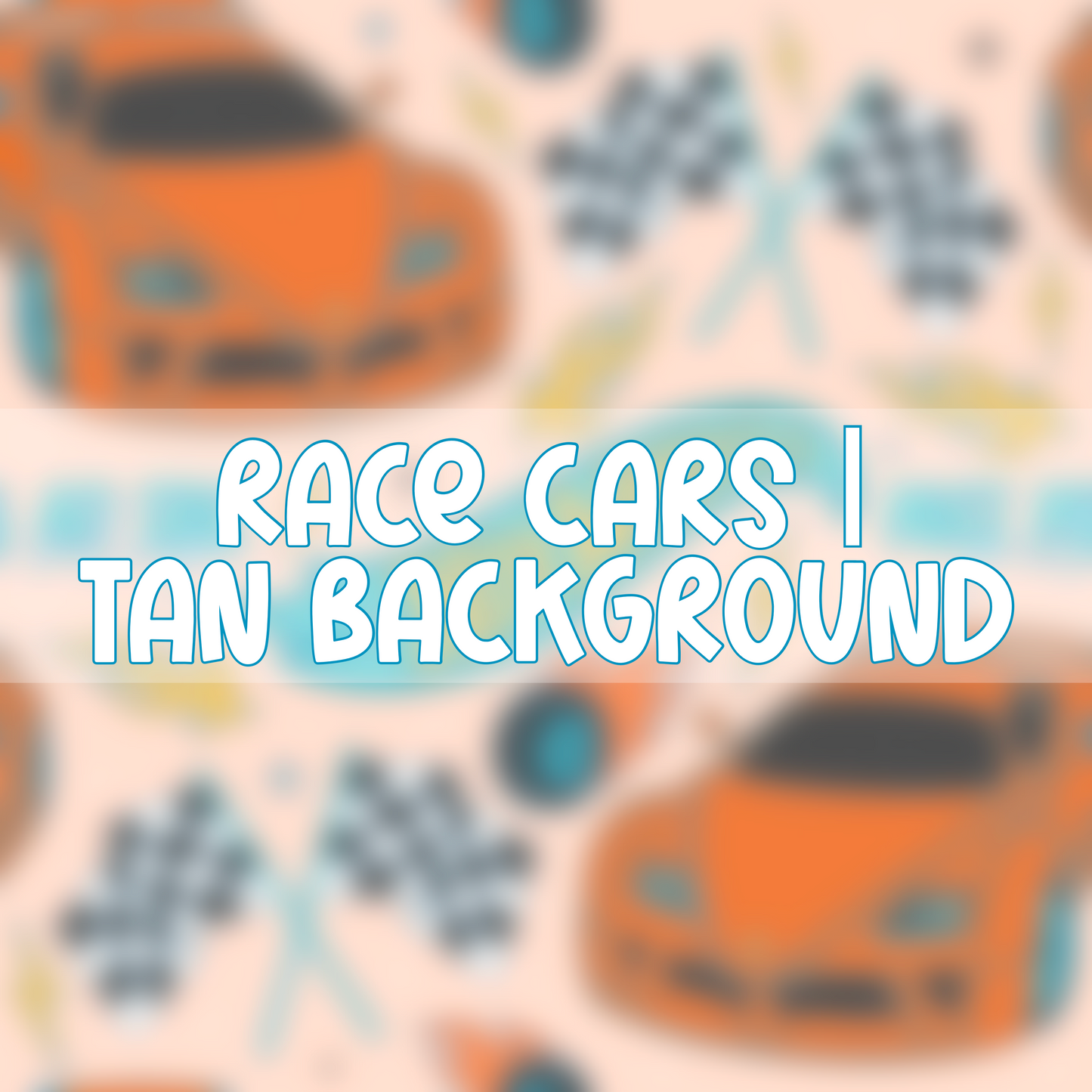 Race Cars | Tan Background