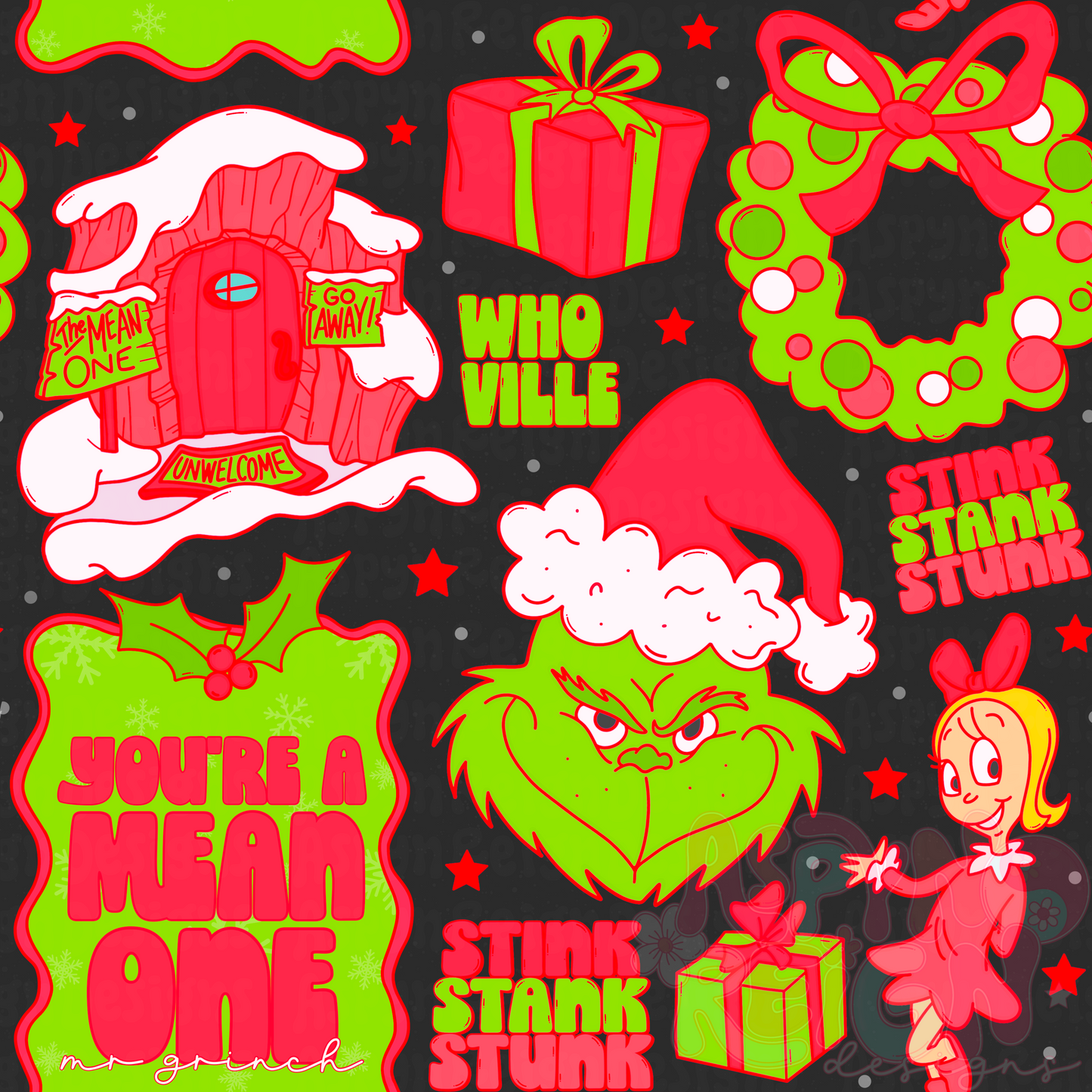 Green Guy | Black Background