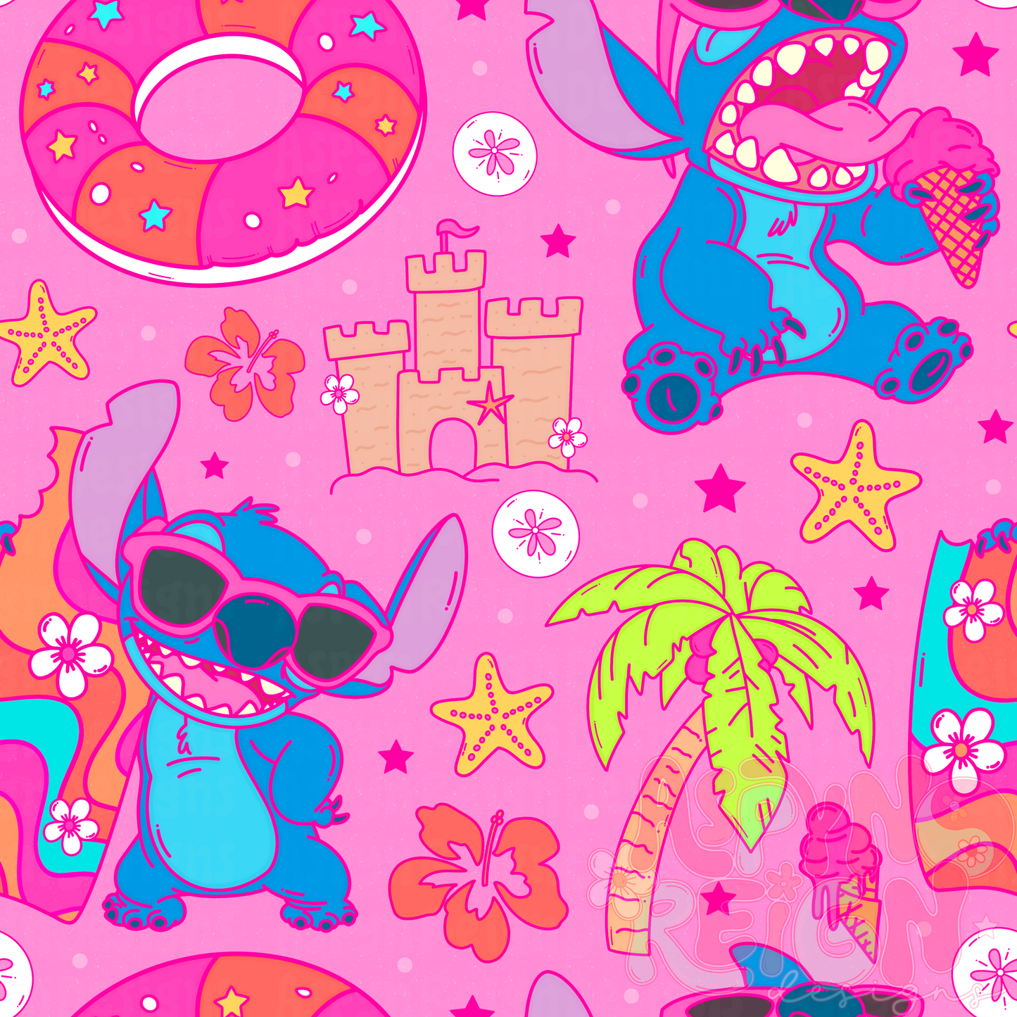 Girly 626 Summer | Pink Background