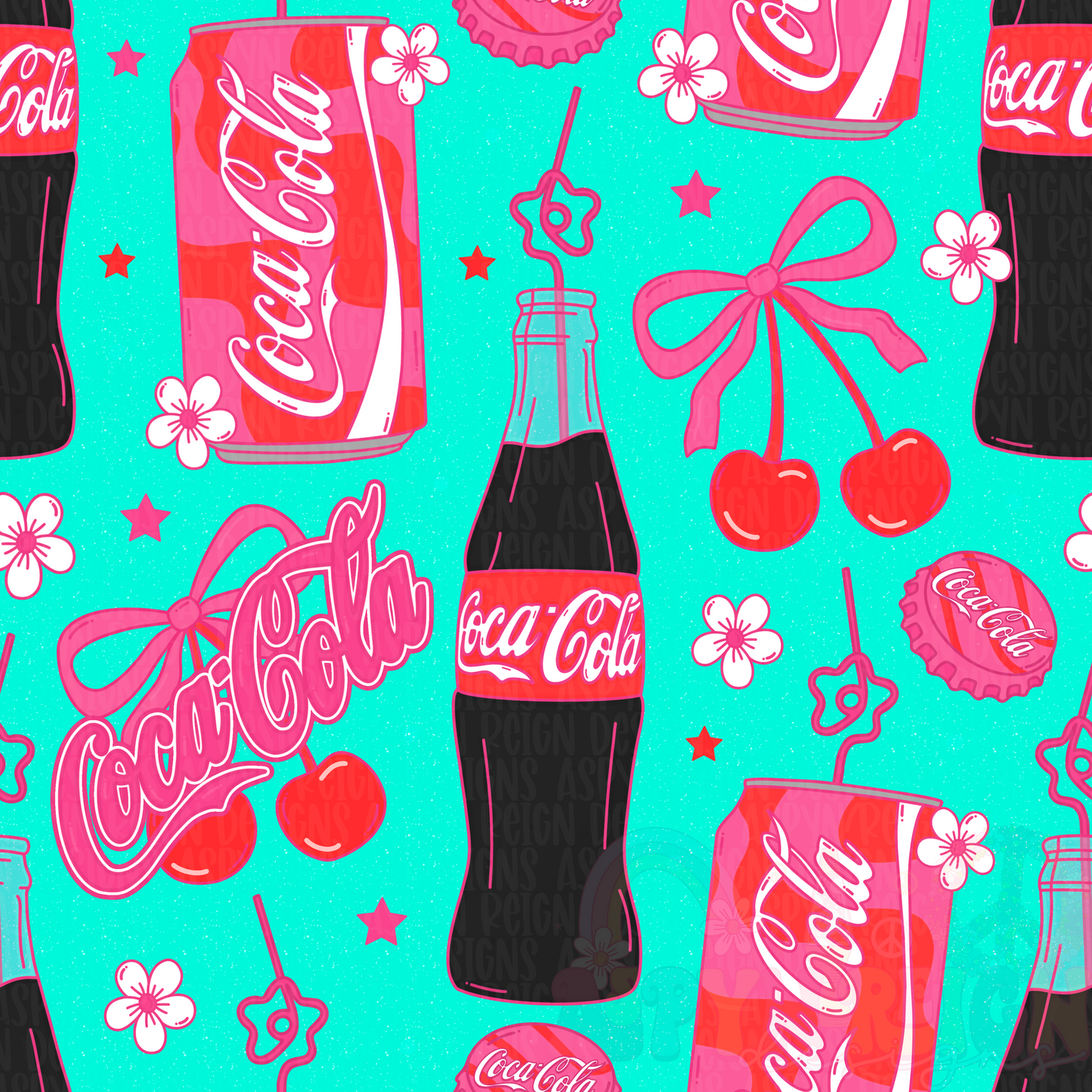 CC Soda | Teal Background