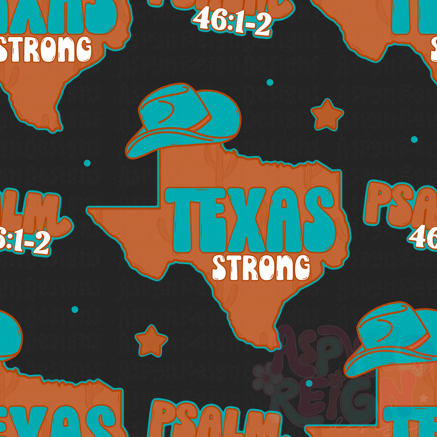 BOYS TEXAS STRONG | Black Background