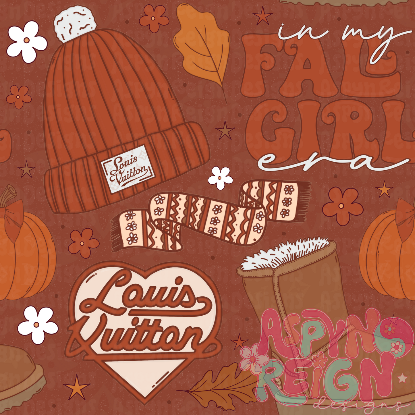 Boujee Fall Girl | Dark Background