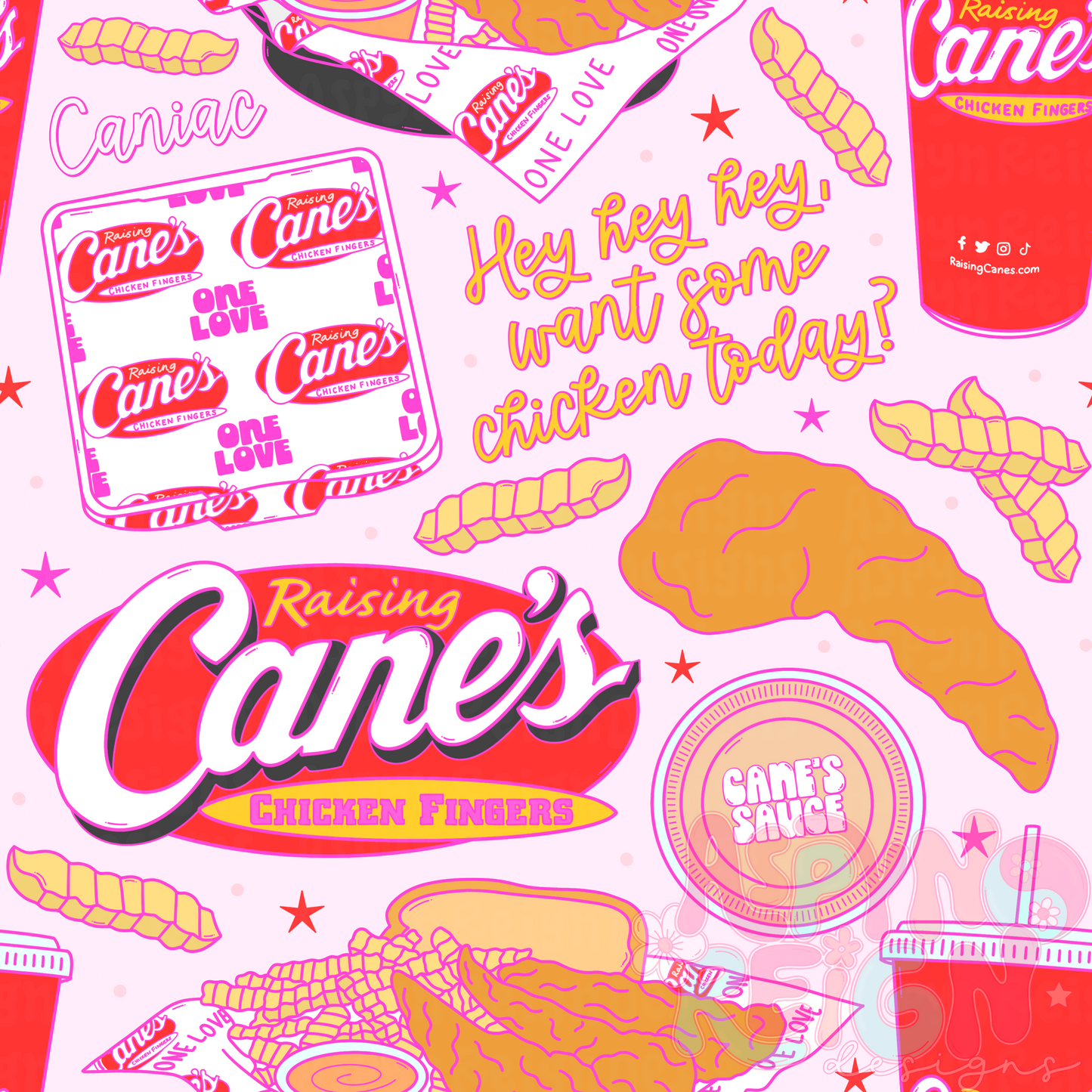 Girly RC Chicken | Light Pink Background