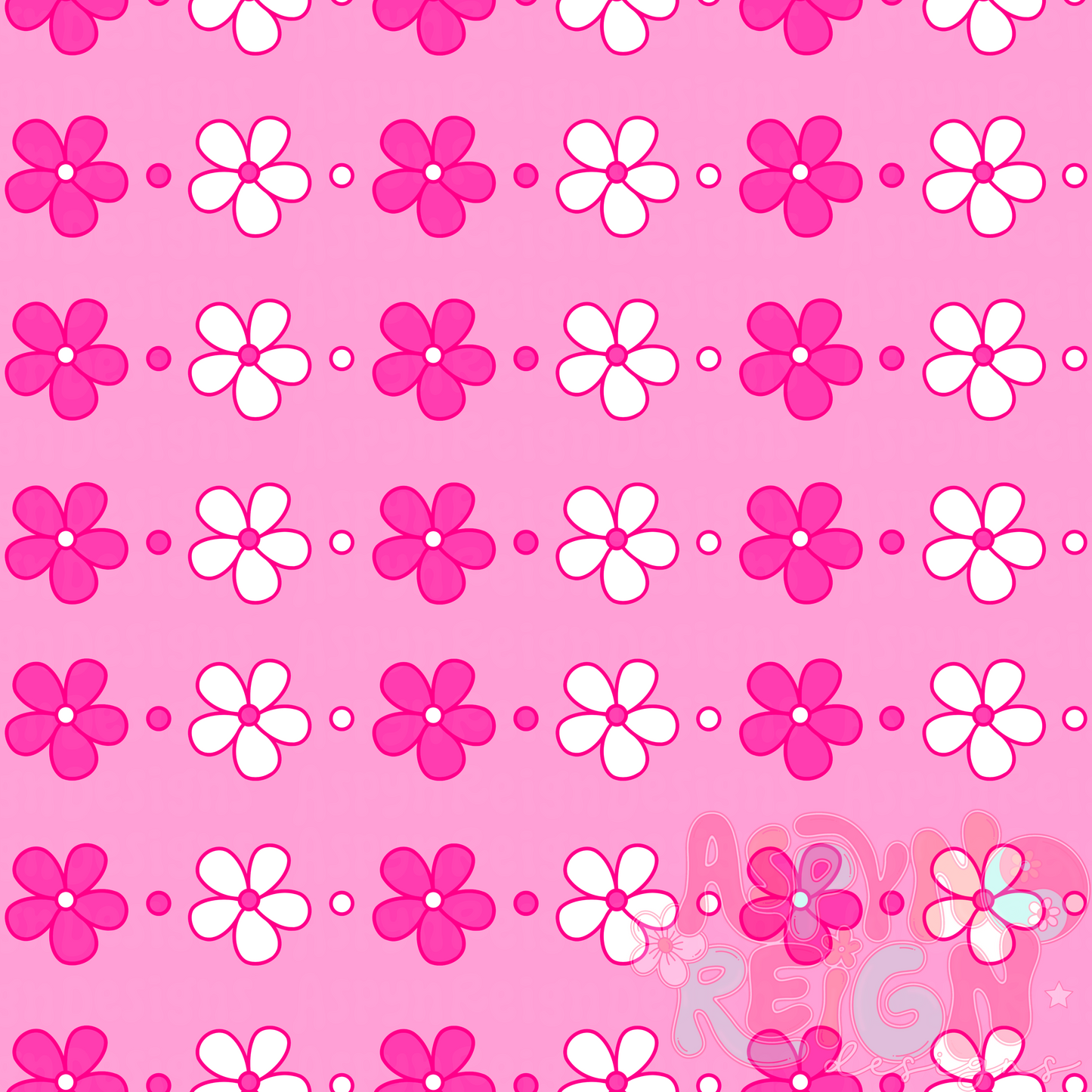 Summer Flowers | pink background
