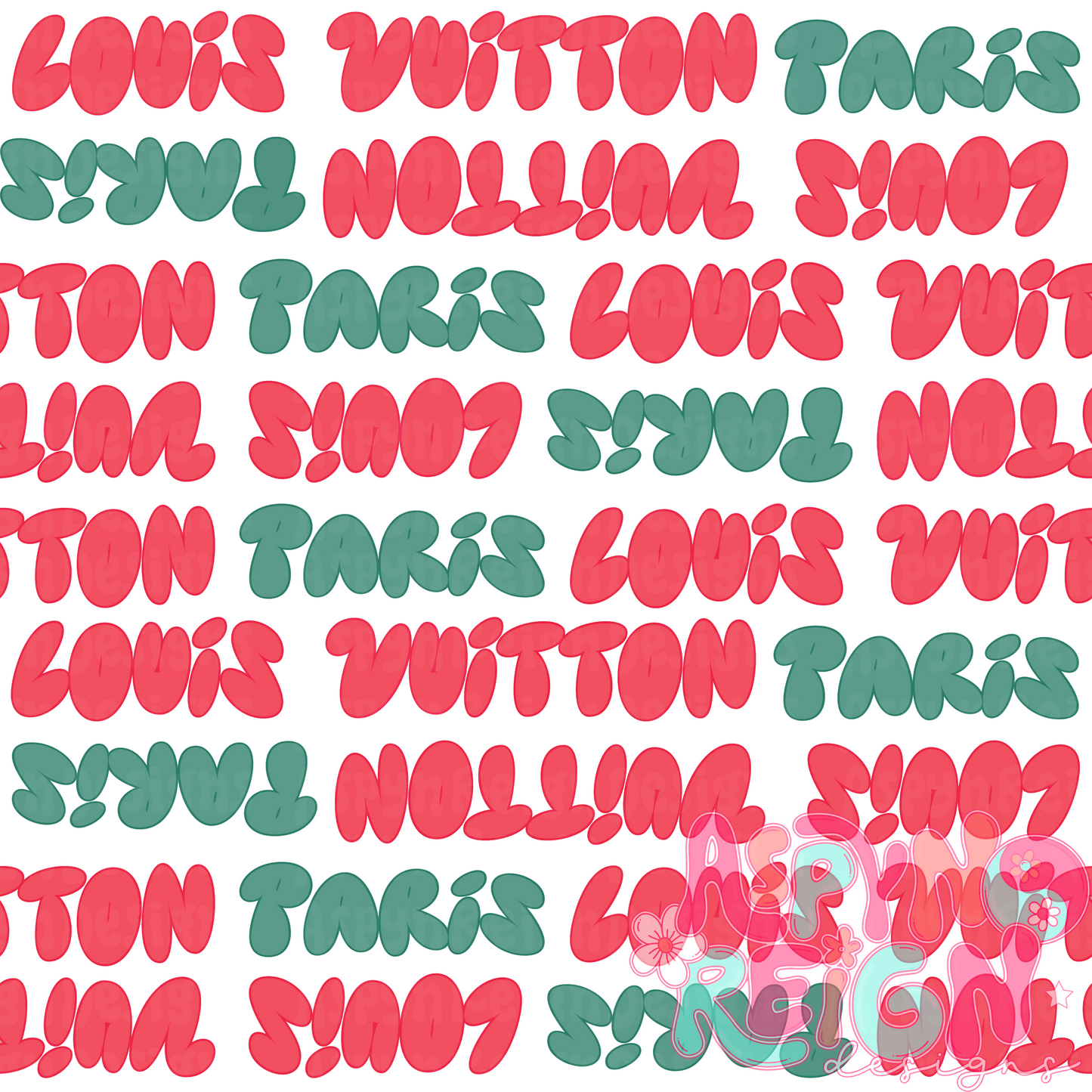 Christmas Boujee Graffiti