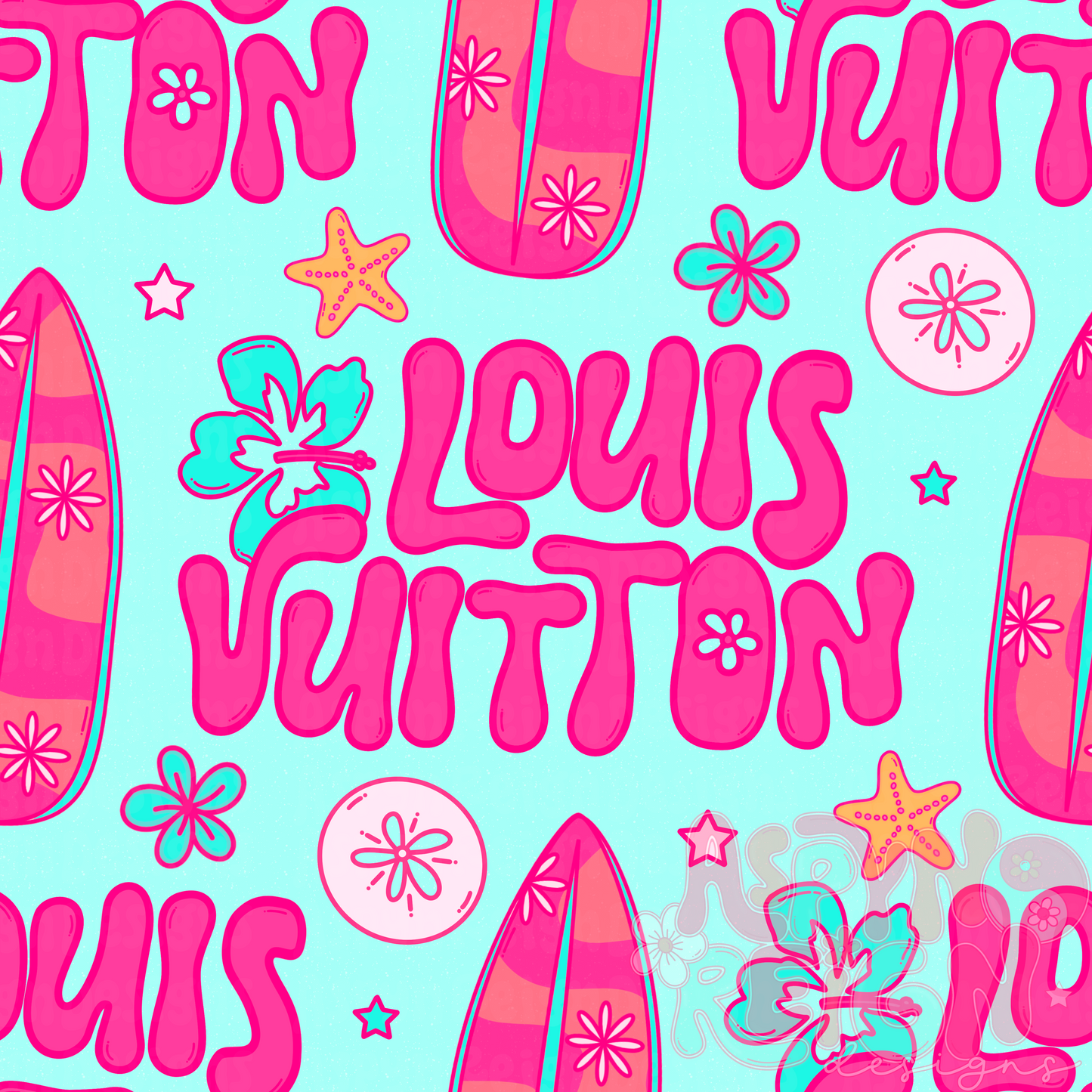 Boujee Endless Summer | teal background