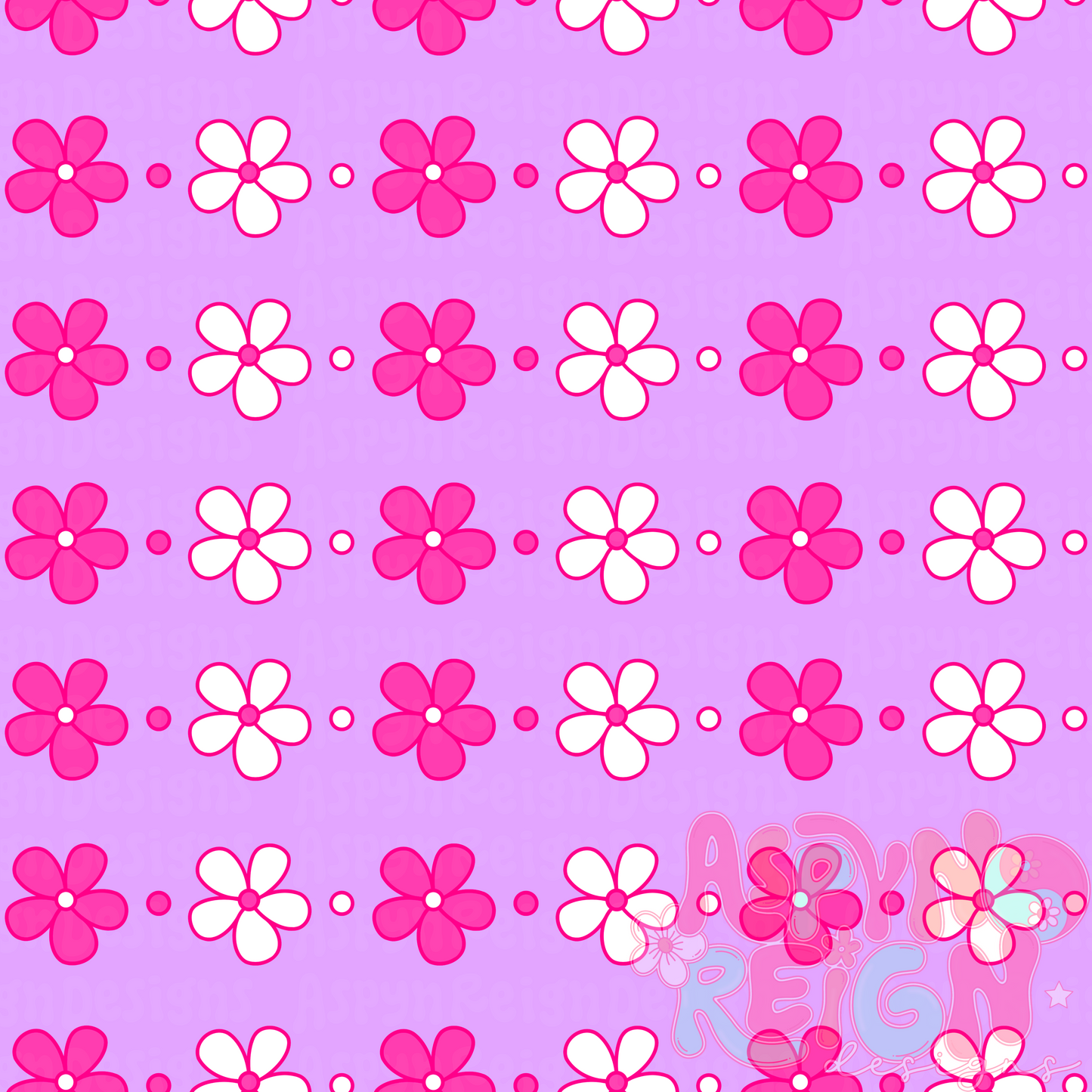 Summer Flowers | purple background