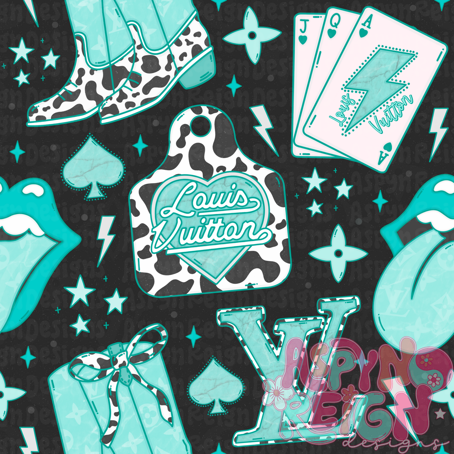 Boujee Cowgirl | Black Background