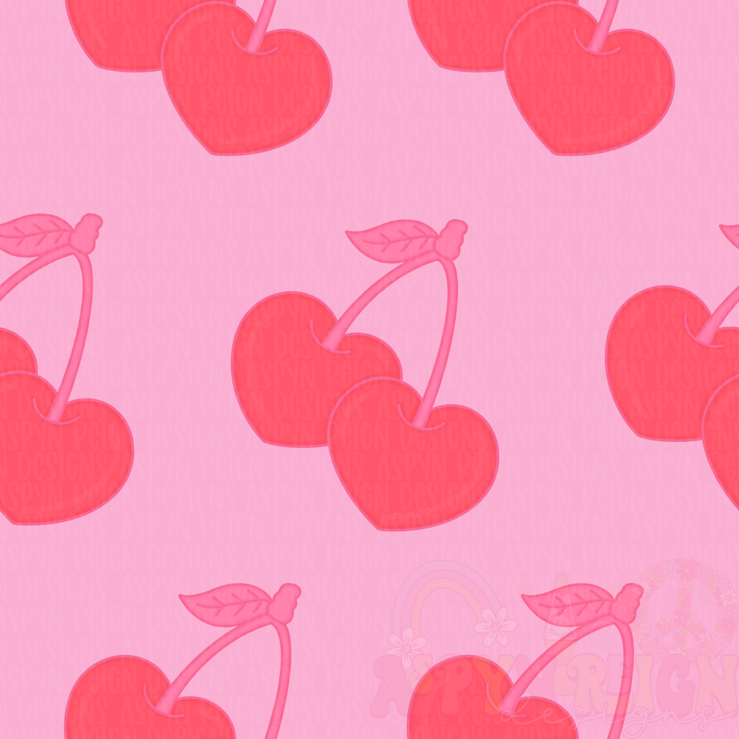 Pink Background Cherries | Coord