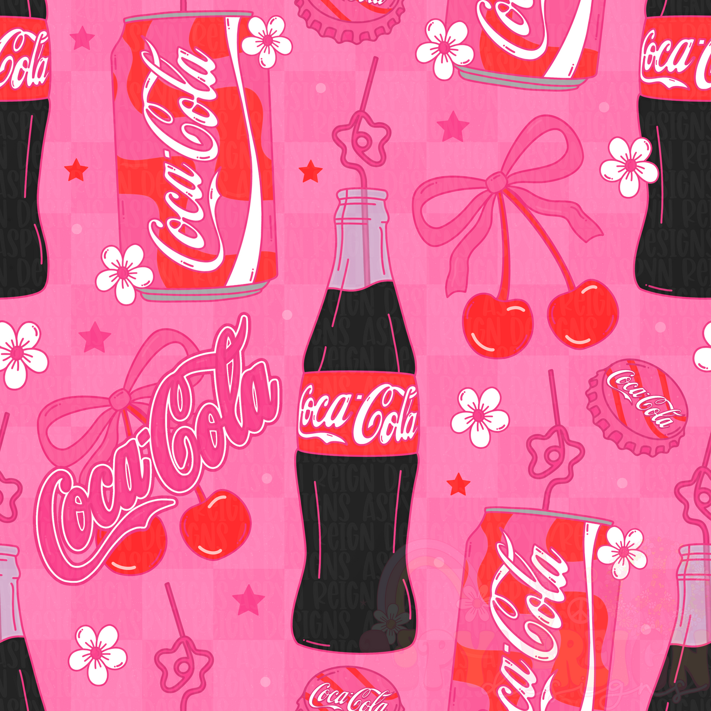 CC Soda | Checkered Background