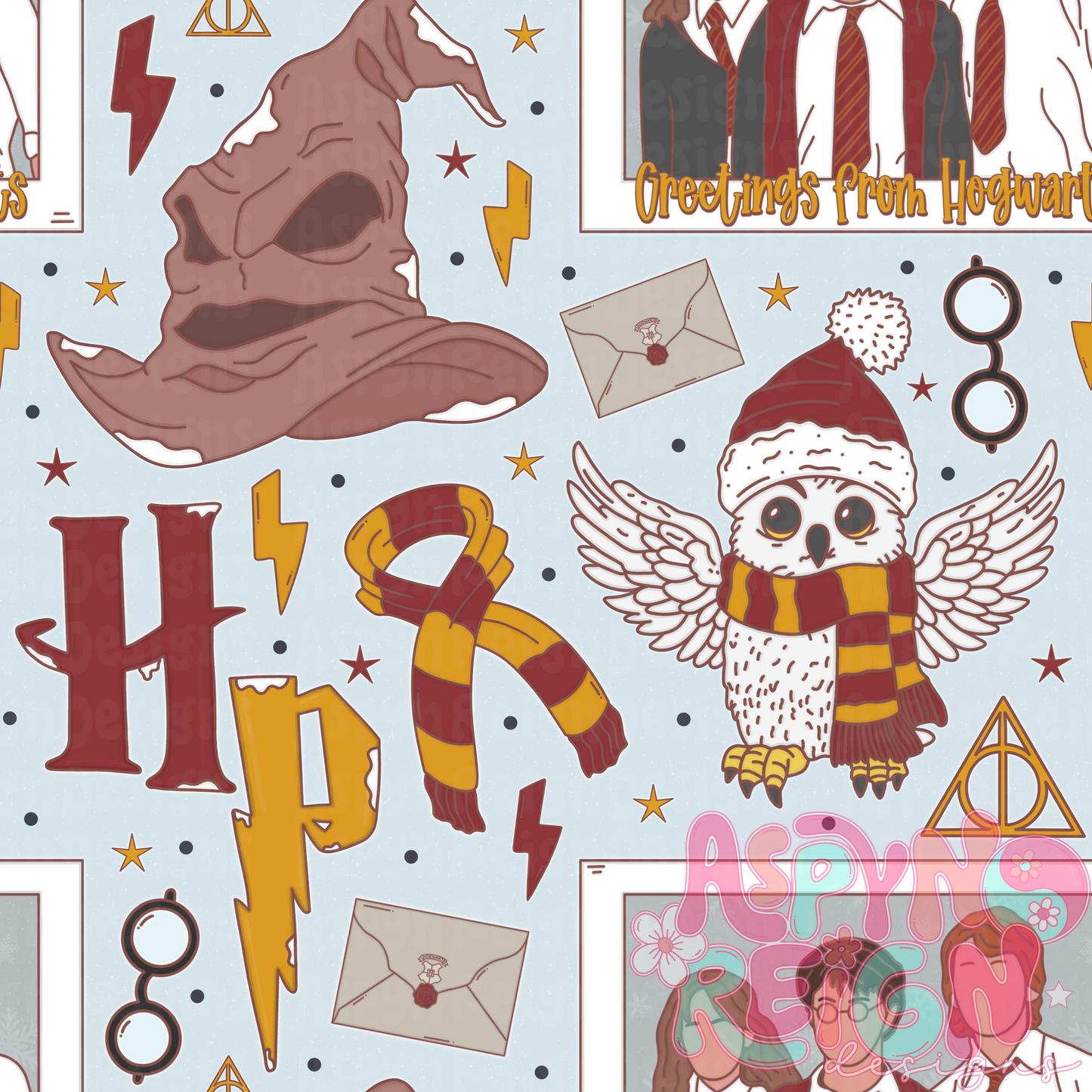 HP | Light Blue Background