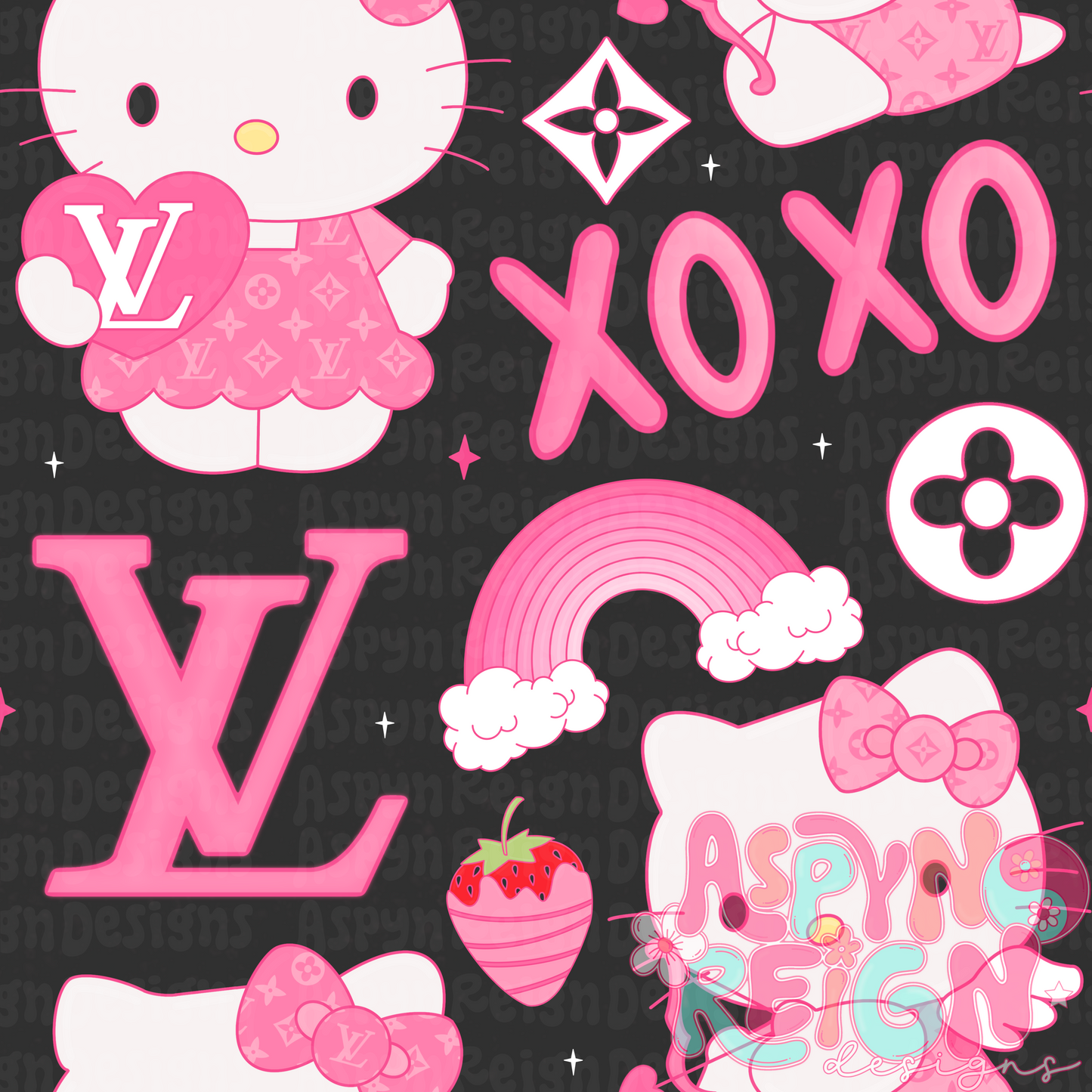 Boujee HK Valentine | Black Background