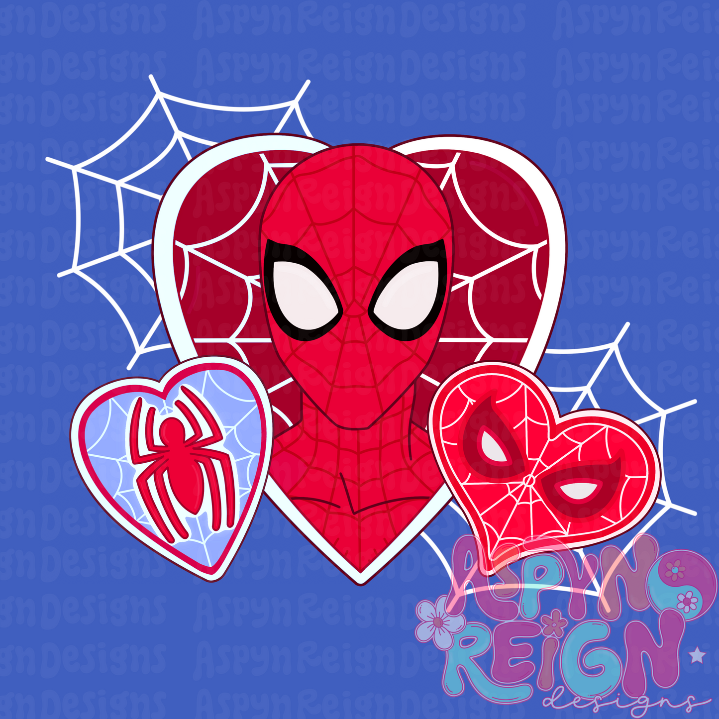 Caught in Your Web Blue | PNG