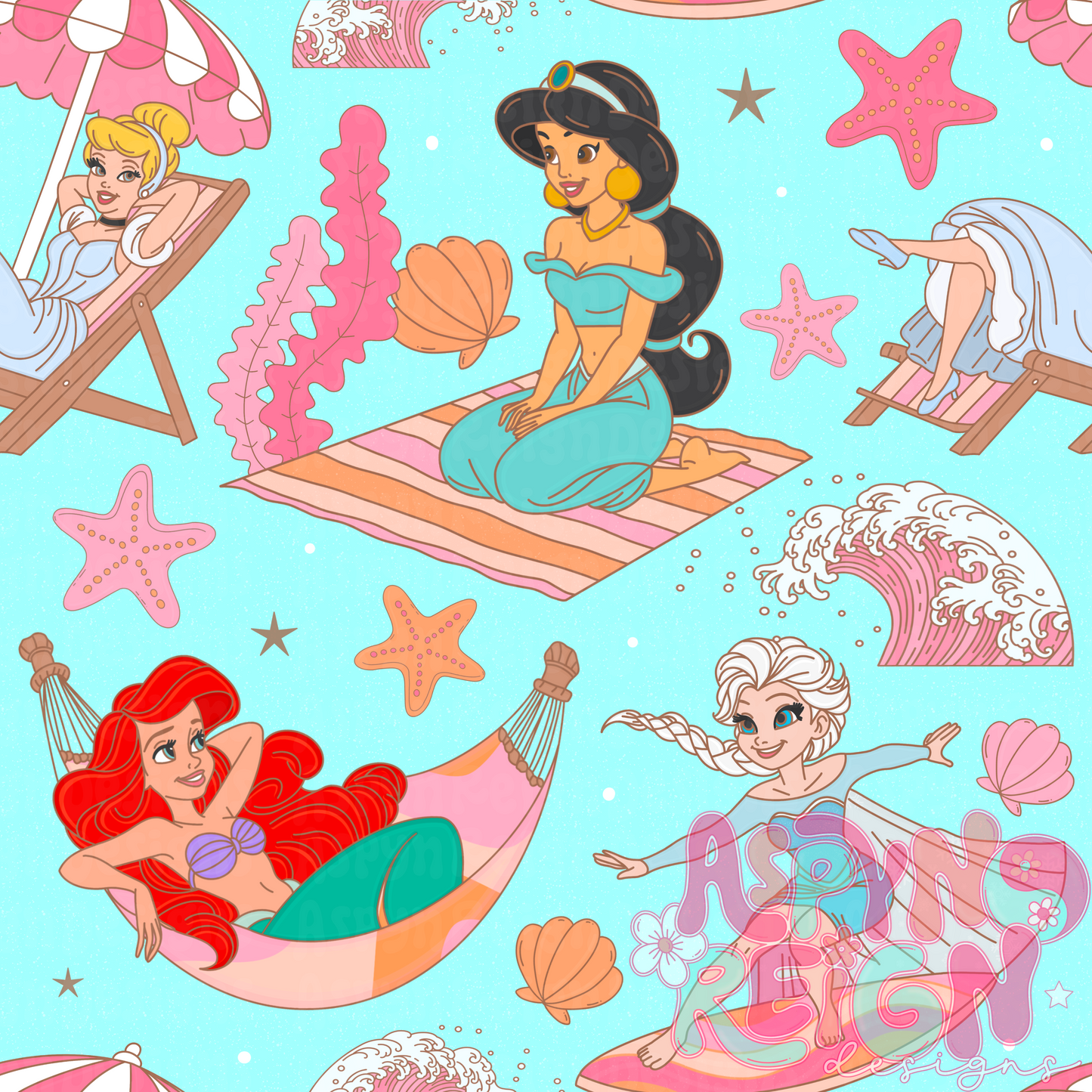 Princess Summer | Blue BG