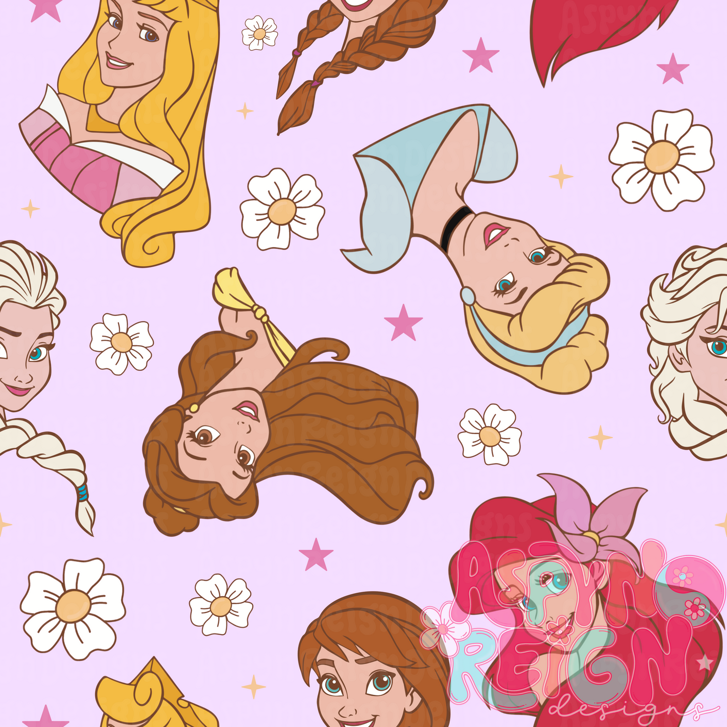 Floral Princess | Purple BG