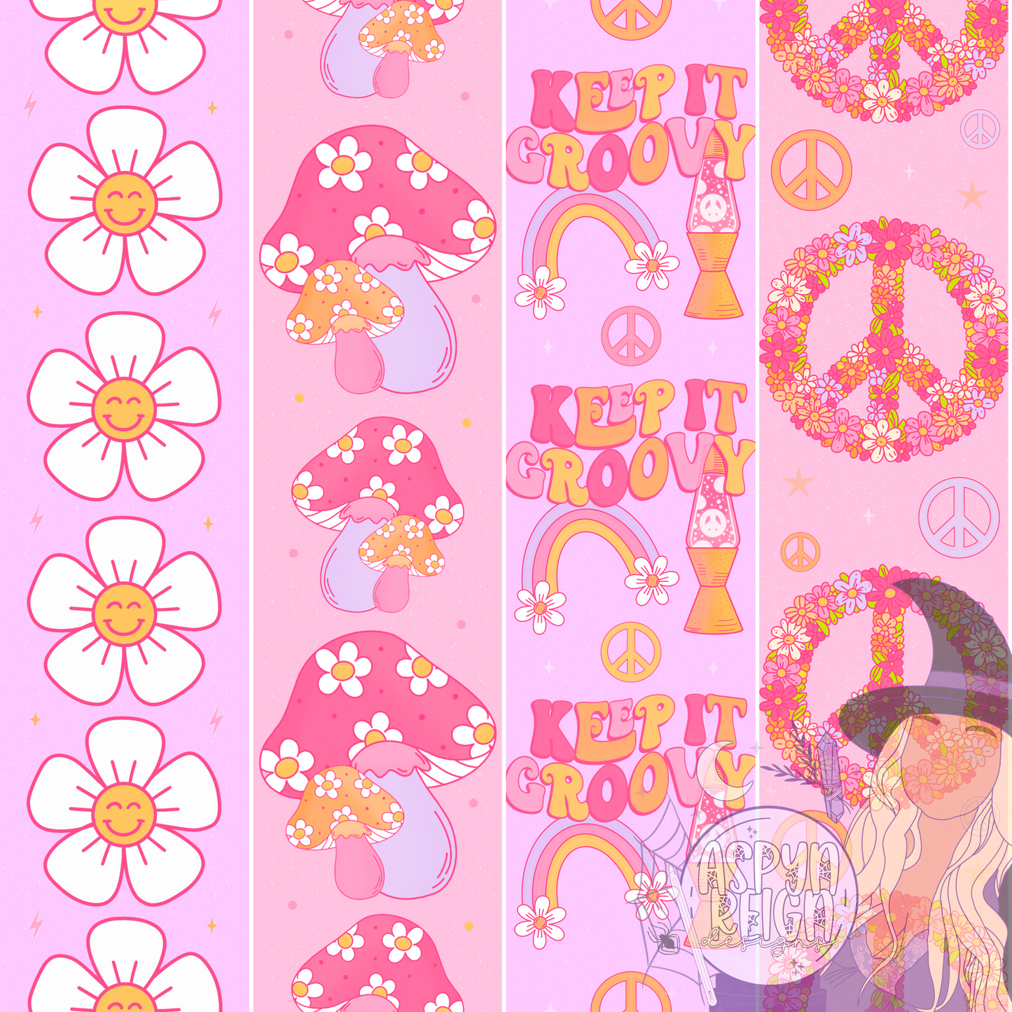 Keep it Groovy Line Collage