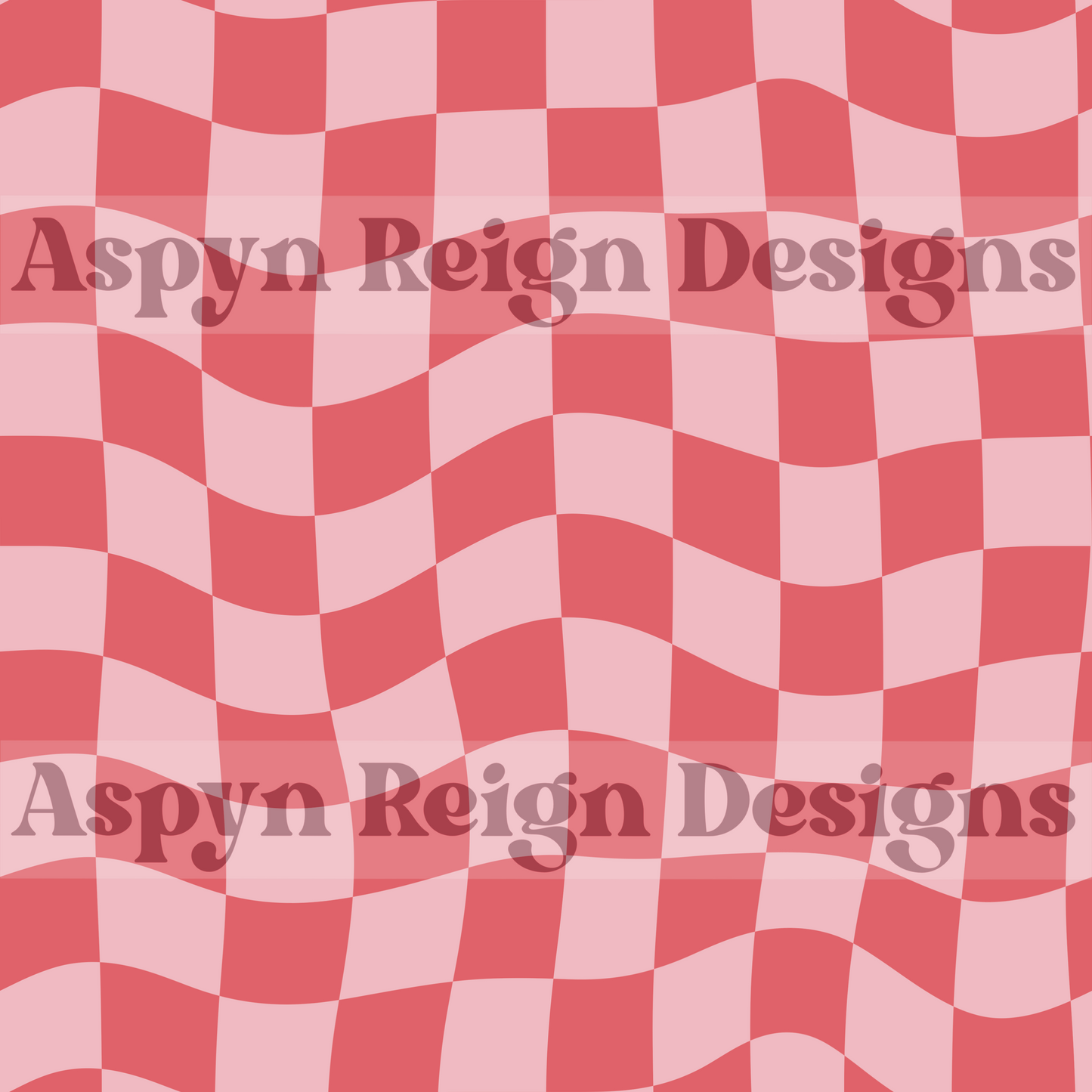 Wavy Checkers - Hot Pink