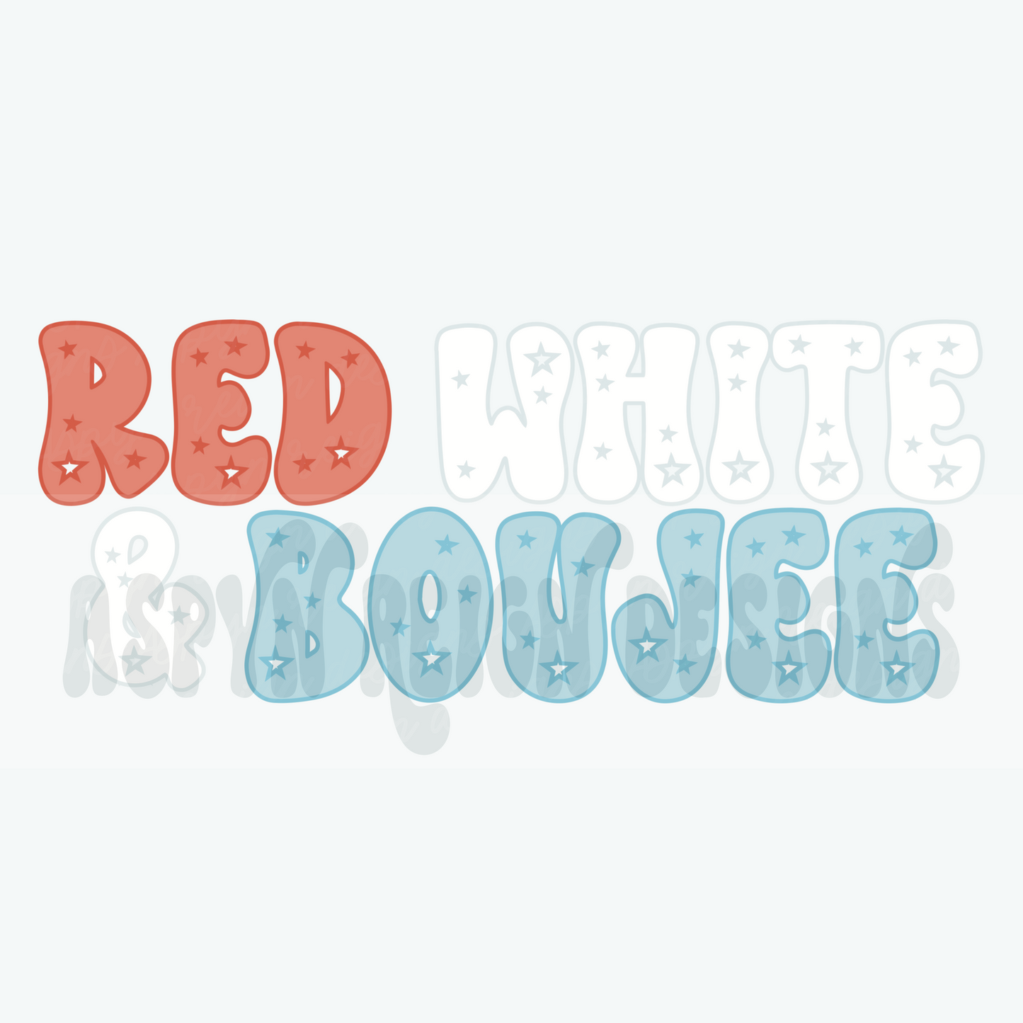 Red White & Boujee | PNG
