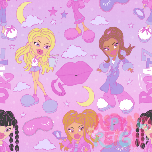 Sleepover Dolls | Ombre Background