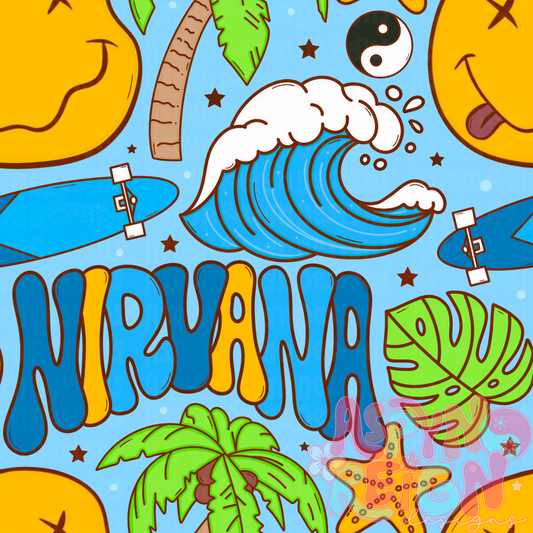 Boy Smiley Summer | Blue Background