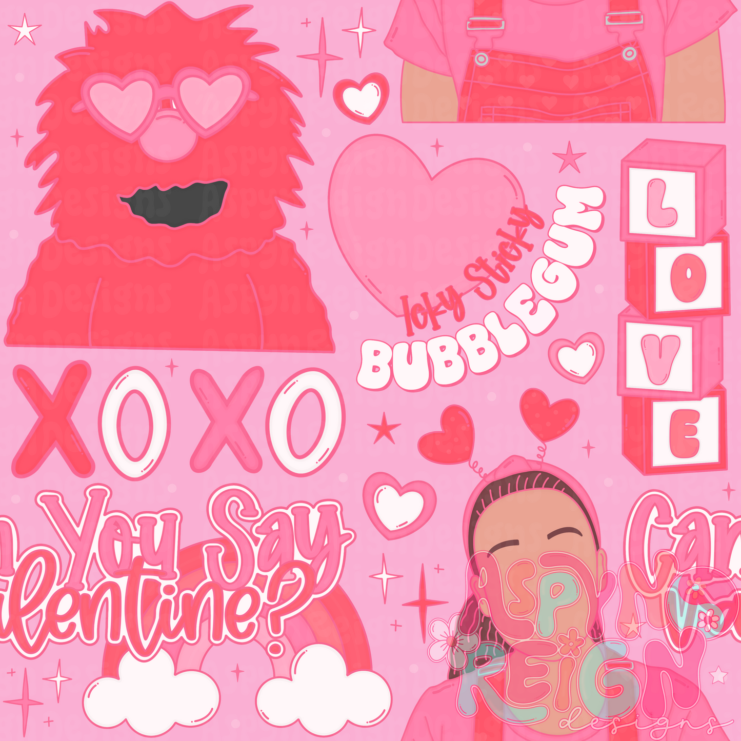 “Can You Say” Vday | Solid Pink Background