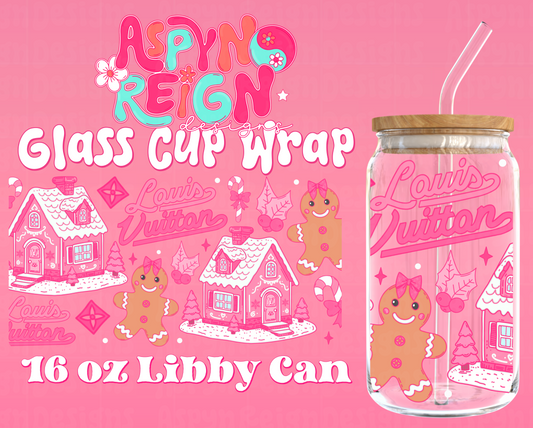 Boujee Gingerbreads Christmas | 16 oz Libbey Cup Wrap PNG