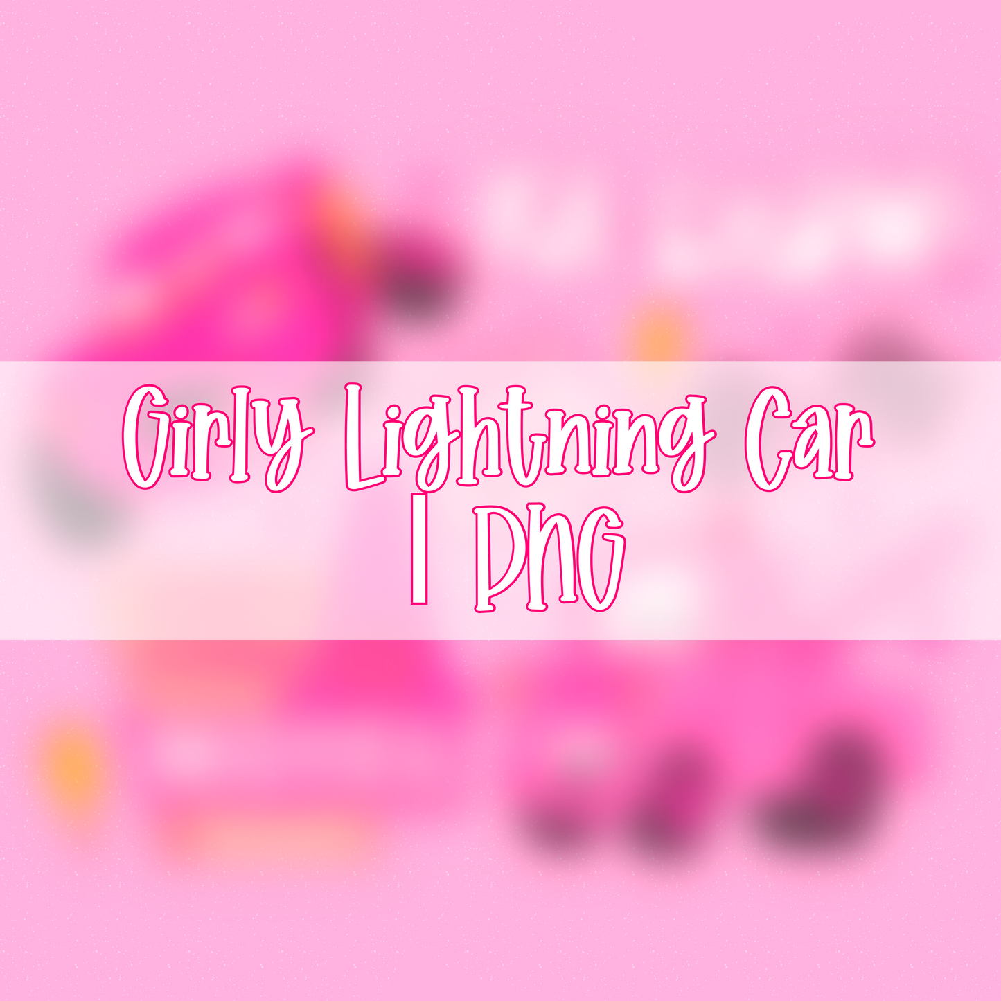 Girly Lightning Car | PNG
