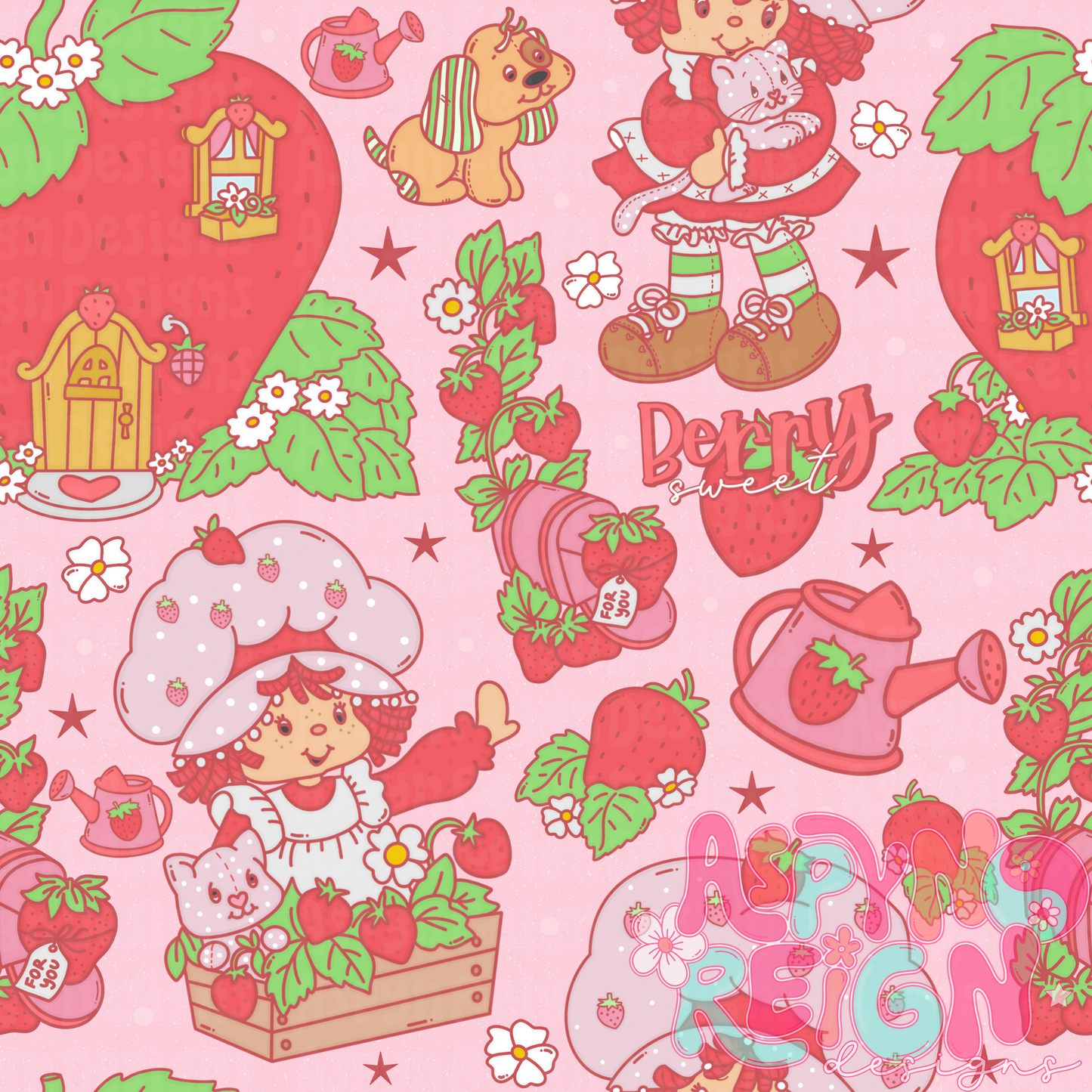 Berry Sweet | Light Pink Background