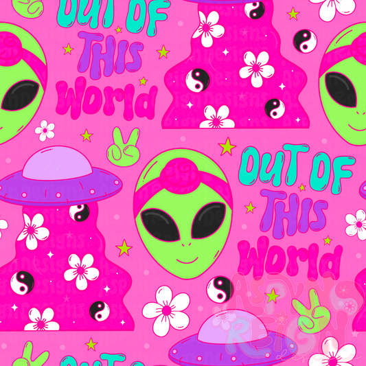 Out of this World | Pink Background