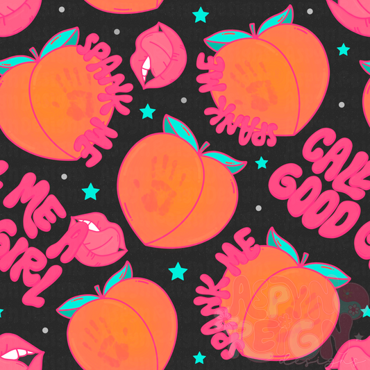 Spicy Peaches | Black Background
