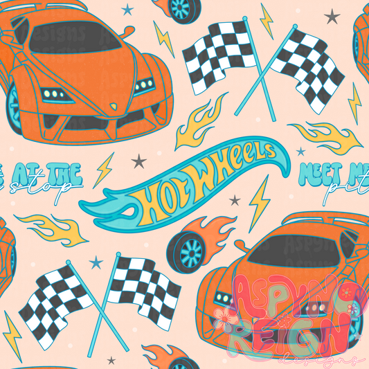 Race Cars | Tan Background