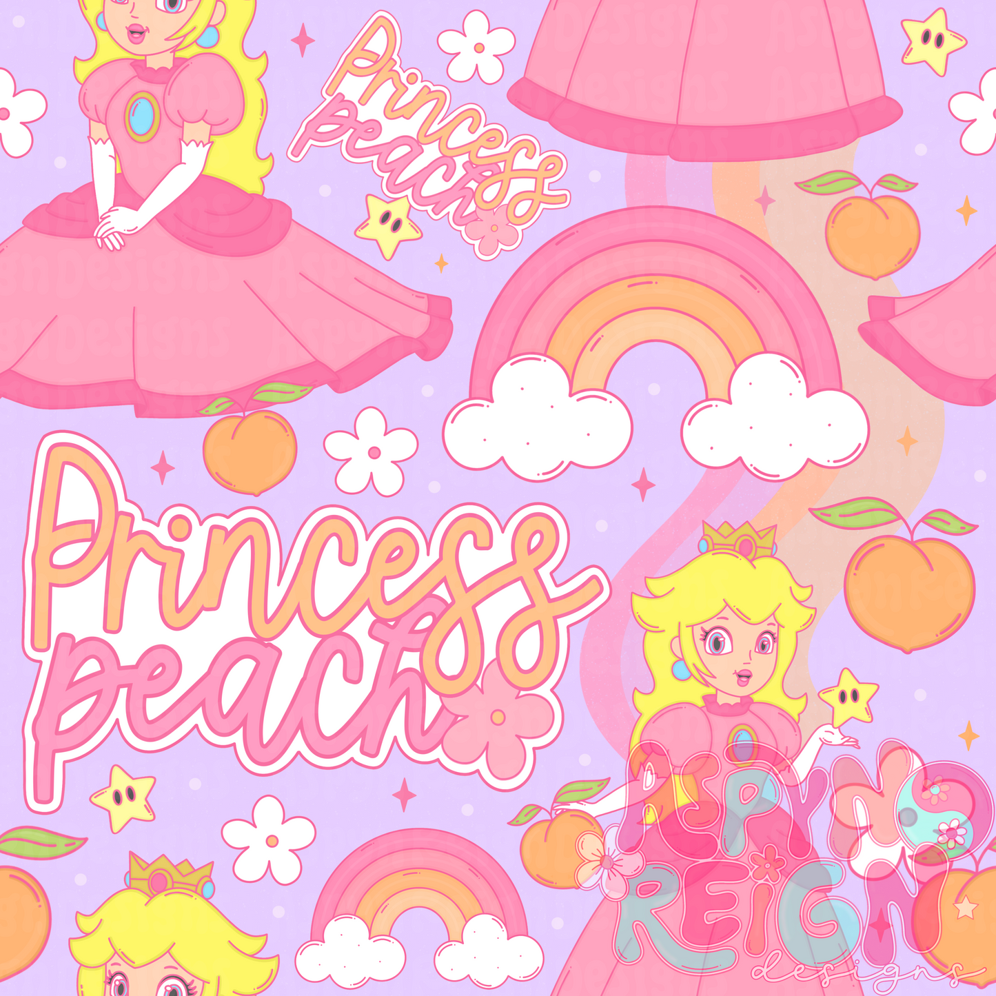 Princess P | Purple Background