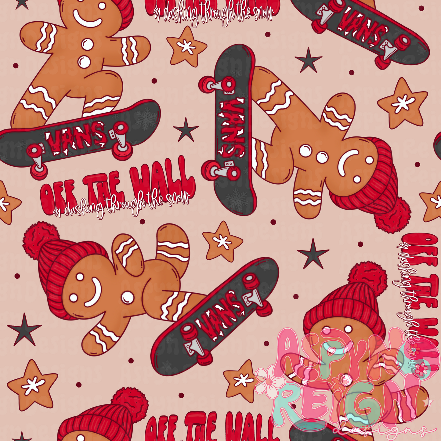 Skating Gingerbread Men