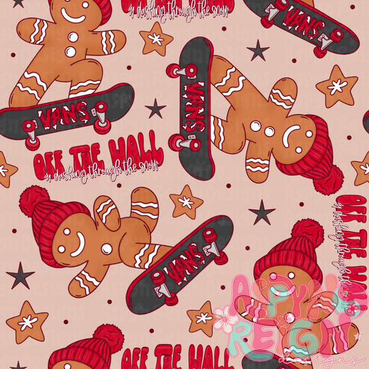 Skating Gingerbread Men