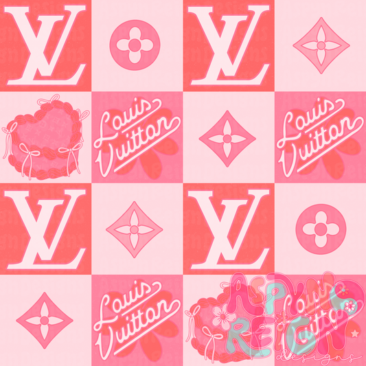 Boujee Vday Checkered