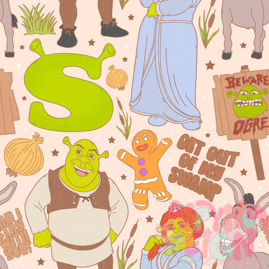 Get Out of My Swamp | Beige Background