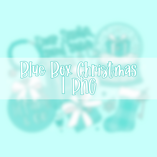 Blue Box Christmas | PNG