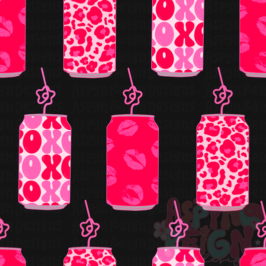 Vday Sodas | Black Background