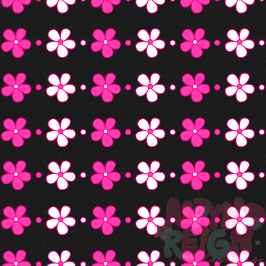 Summer Flowers | black background