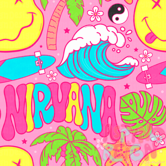 Girly Smiley Summer | Pink Background